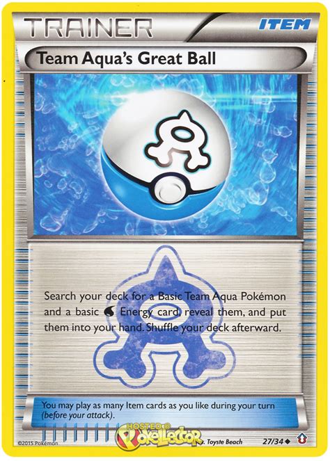 Team Aqua S Great Ball Double Crisis 27 Pokemon Card