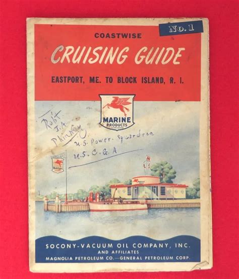 Vintage Map Coastwise Cruising Guide Map Number 1 Eastport Etsy