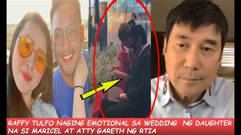 Sir Raffy Tulfo Spotted Ang Pag Iyak Sa Wedding Ni Atty Gareth And