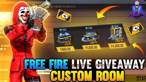 Free Fire Live Giveaway Redeem Code Giveaway Live Ff Live Giveaway