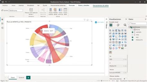 Visualizaci N Chord Y Visualizaci N Sunburt En Power Bi