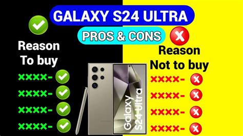 Samsung Galaxy S24 Ultra Pros And Cons Reason To Buy And Not To Buy