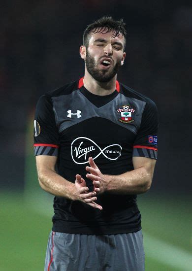 Sam Mcqueen Southampton Reacts During Uefa Editorial Stock Photo