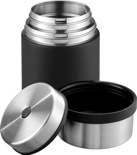 Esbit Sculptor Thermos Voedselcontainer 750 Ml RVS Zwart Bol