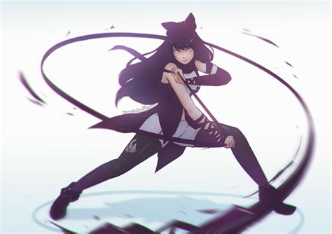 Black Hair Blake Belladonna Bow Koyorin Long Hair Pantyhose Ribbons Rwby Shorts