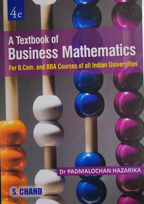 Business Mathematics For B Bba Courses