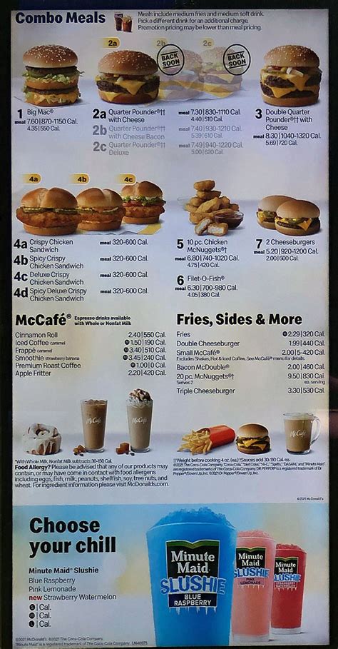 Mcdonalds Menu 2024 With Prices Alex Tommie