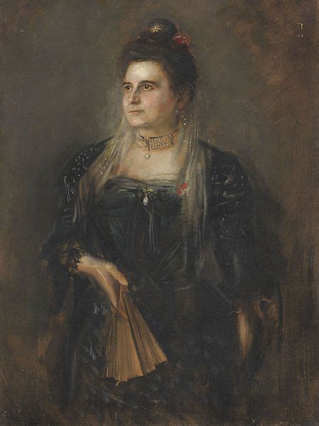 Franz Von Lenbach Bildnis Frau Consul Landau 1890 Portre