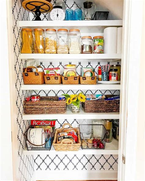 Small Pantry With Patterned Walls Soul Lane