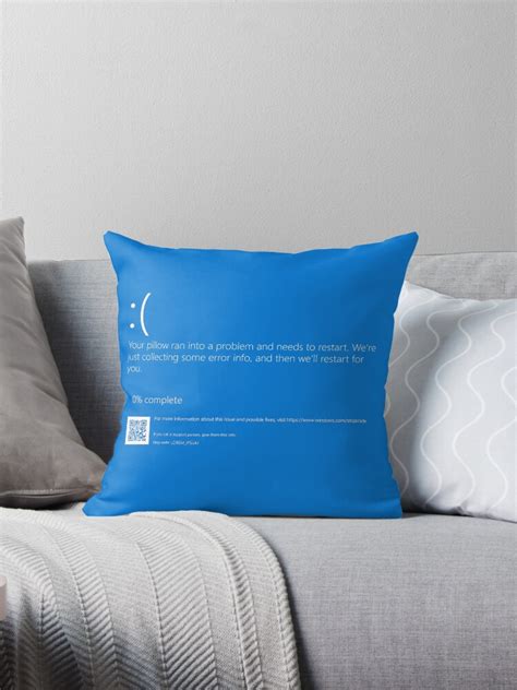 windows bsod blue screen  death pillow  sale  eliweitz
