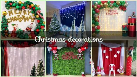 Backdrop Ideas For Christmas Decor At Home Stage Decor For Christmas