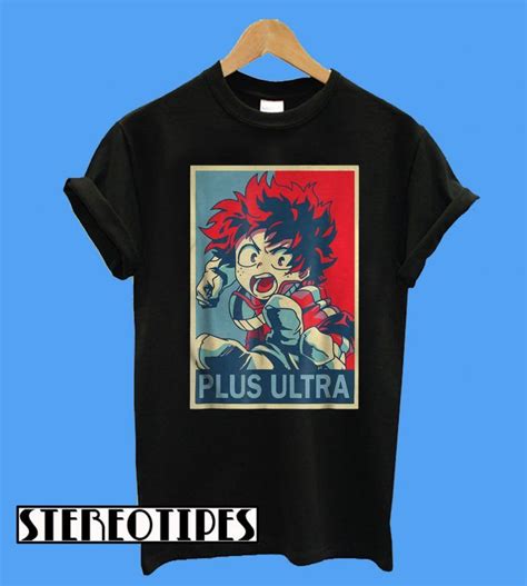 Izuku Anime My Heroes Academia Plus Ultra T Shirt