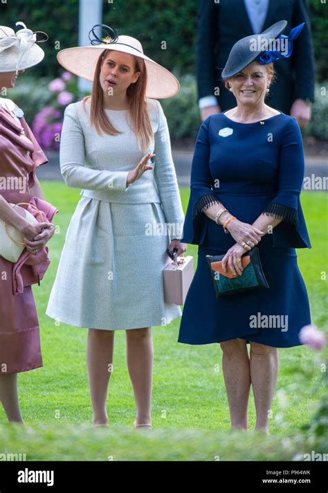 Princess Beatrice With Her Mother The Duchess Of York Welcome Her