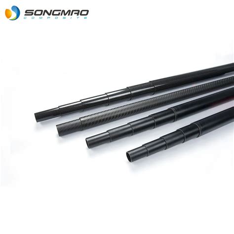 60ft High Modulus Carbon Fiber Telescopic Pole For Sports Camera Pole