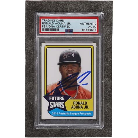 Ronald Acuna Signed Trading Card Psa Pristine Auction