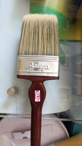 Wooden Brown Handle Color Inch Aaliya Wall Flat Paint Brush At Rs