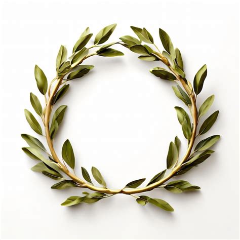 Olive Crown Laurel Wreath Premium Ai Generated Image