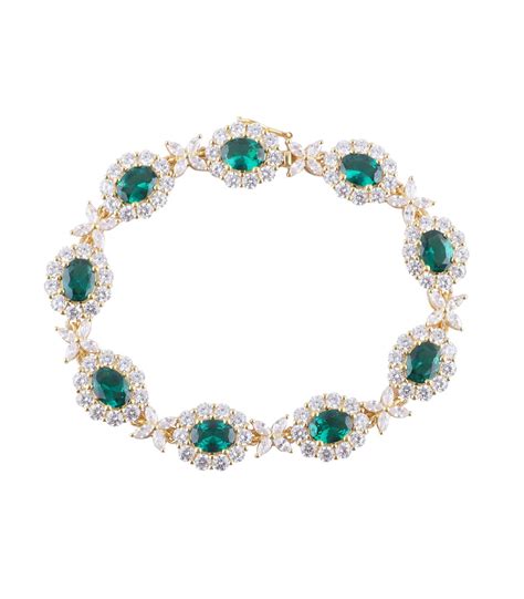 Emerald & Diamond Marquise Bracelet