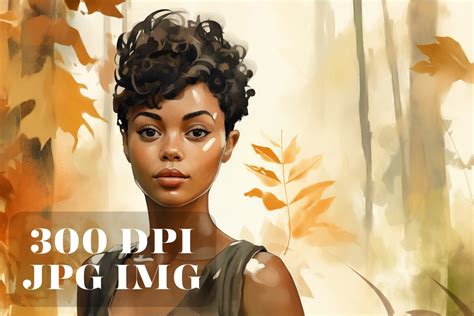 Beautiful Black Woman In The Forest Graphic By Whimsy Girl