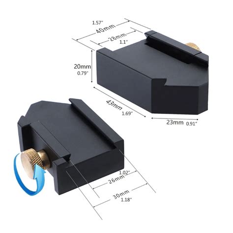 Pied Coulisse Ensemble De R Gles En Acier Et Bloc De Positionnement