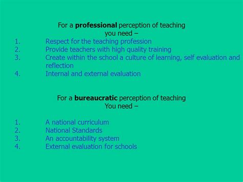 Florenceworkshop Two Perceptions Of Teaching The Professional