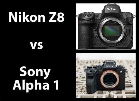 Nikon Z8 Vs Sony Alpha 1 Head To Head Comparison Photography Blog