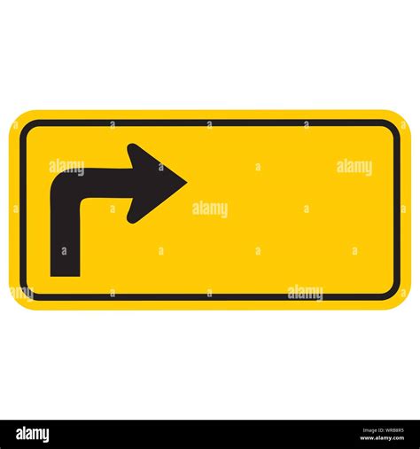 Turn Right Left Road Sign Vector Stock Vector Image And Art Alamy