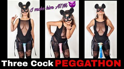 Femdom 3 In 1 Huge Dildo Rough Extreme Pegging Peggathon Miss Raven Training Zero Atm A2m