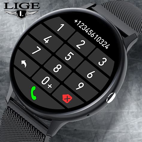 Lige Bluetooth Answer Call Smart Watch Men Full Touch Dial Call