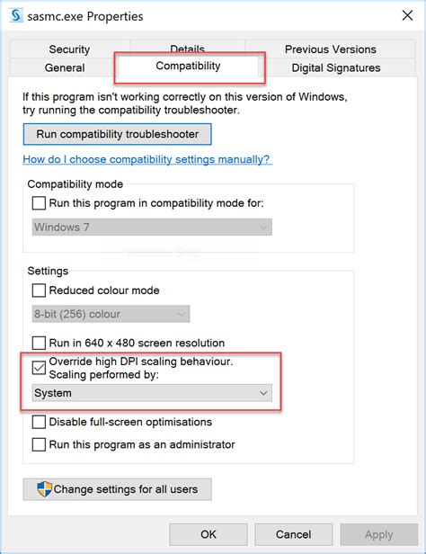 Sas Management Console On Hidpi Windows 10
