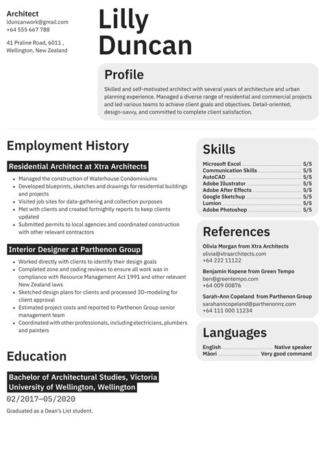 Professional Cv Templates Nz Design Word And Pdf · Cvappnz