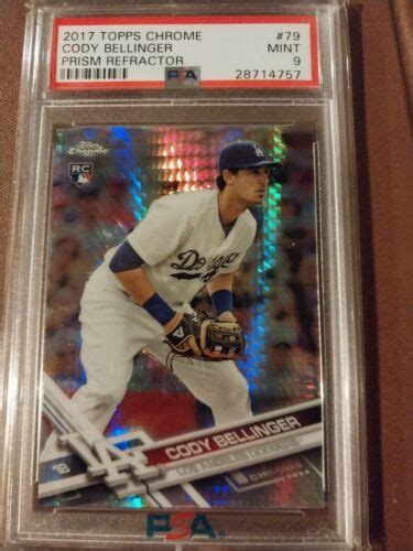 Cody Bellinger Topps Chrome Rookie Card Rc Prism Psa