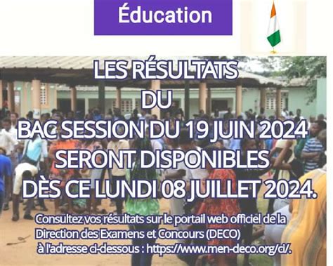 Cote Divoire Bac 2024 Les RÉsultats Du BaccalaurÉat Session Du 19