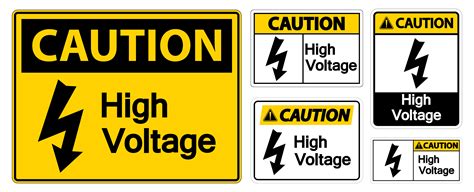 Caution High voltage Sign 1130867 Vector Art at Vecteezy