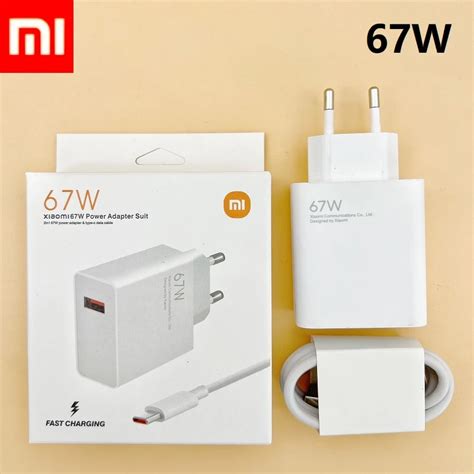 Original Xiaomi Mi W Turbo Carregador R Pido Ue Qc A Tipo C Cabo