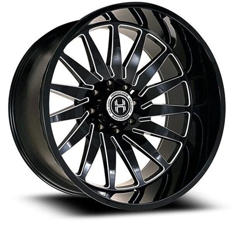 4 NEW 22X12 Hardcore HC23 SARS Wheels Black Milled 6x5 5 6x139 7 Chevy