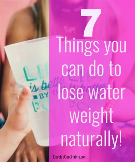 7 Ways To Lose Water Weight Quickly And Naturally