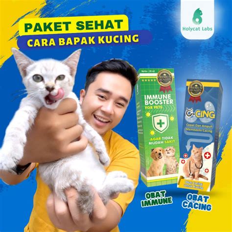 Jual Paket Kucing Sehat Ala Bapak Kucing Vitamin Imun Booster Obat