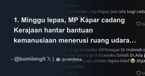 Minggu Lepas Mp Kapar Cadang Kerajaan Hantar Bantuan Kemanusiaan