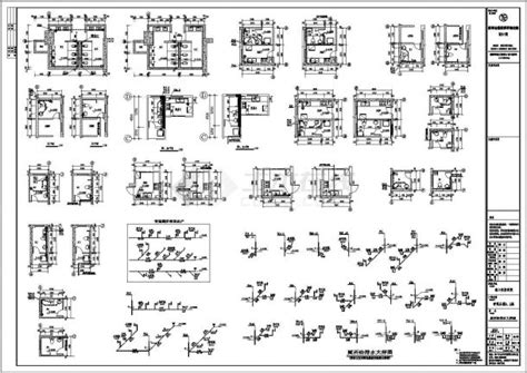 某小区二十三层框架结构商住楼给排水消防工程施工图框架结构土木在线