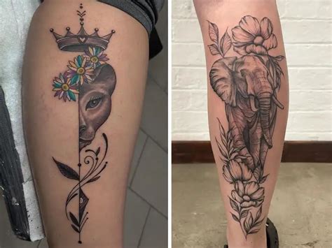 Aggregate More Than 85 Women S Lower Leg Tattoo In Cdgdbentre