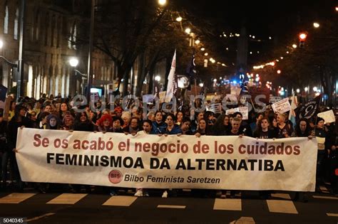 Manifestación En Bilbao Por El 8m Europapress