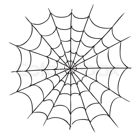 Freehand Sketch Illustration Of Spider Web Doodle Hand Drawn Stock