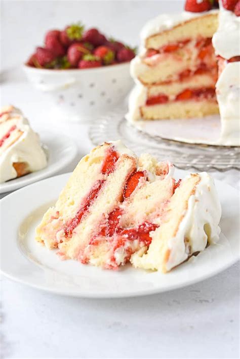 Strawberry Layer Cake With 7 Minute Frosting Leigh Anne Wilkes