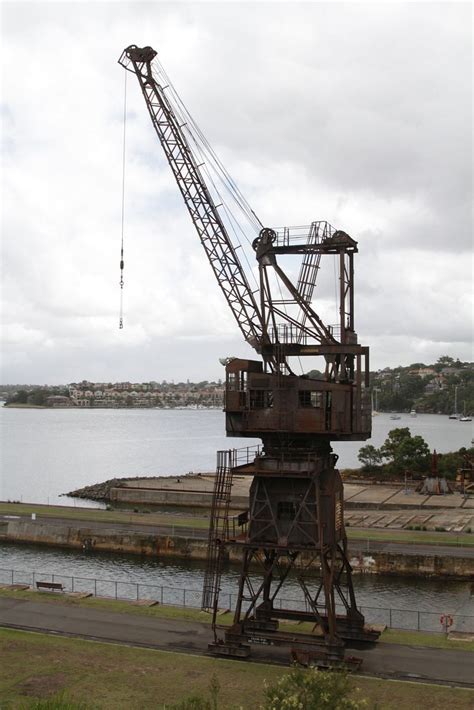 Heritage Cranes Beside The Flooded Dry Dock At Cockatoo Is Flickr