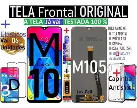 Tela Frontal Original M10 Ou M105 Película 3d Capinha cola Frete grátis