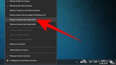 Windows 10 cómo activar el teclado táctil y en pantalla