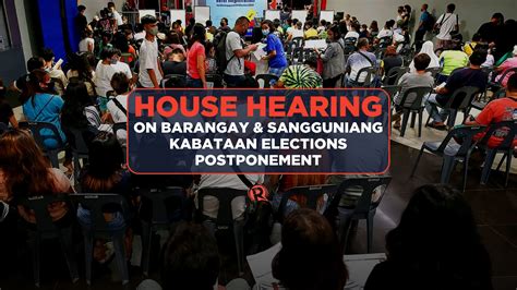 LIVESTREAM House Hearing On Proposed Postponement Of Barangay SK Polls