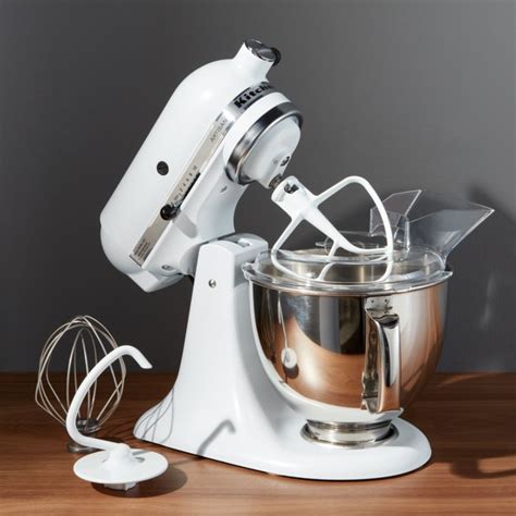 Kitchenaid Artisan Matte White Stand Mixer Reviews Crate And Barrel