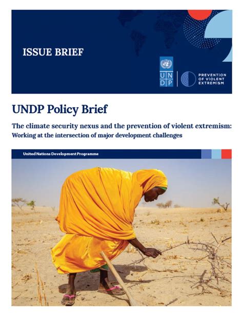 Undp Climate Security Nexus And Prevention Of Violent Extremism